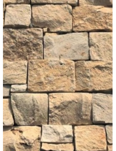 Parement pierre avec plaquettes de pierre naturelle ou aspect