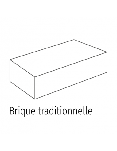 Brique traditionnelle 220x50x105mm